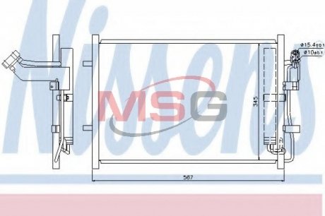 Радиатор кондиционера NISSENS 940148