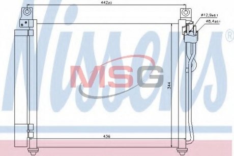 Радиатор кондиционера NISSENS 940172