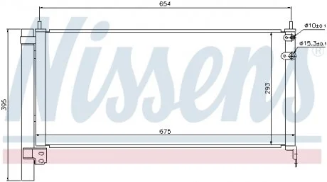 Радиатор кондиционера NISSENS 940175