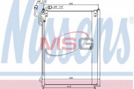 Радиатор кондиционера NISSENS 940180