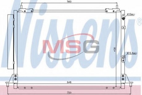 Радіатор кондиціонера NISSENS 940188