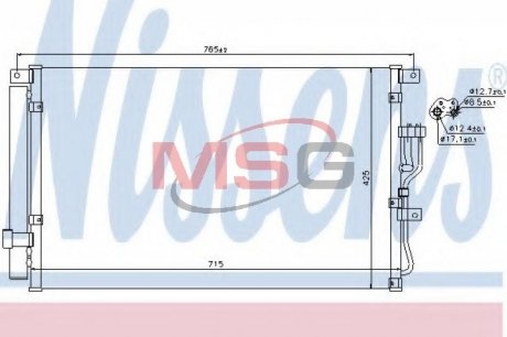 Радиатор кондиционера NISSENS 940210