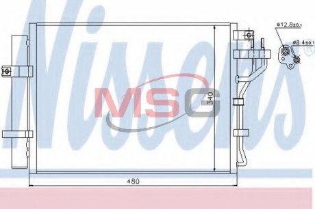 Радиатор кондиционера NISSENS 940219