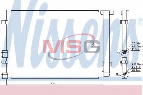 Радиатор кондиционера NISSENS 940221