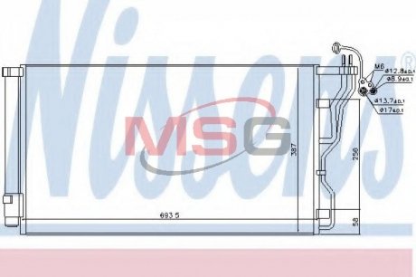 Радиатор кондиционера NISSENS 940244