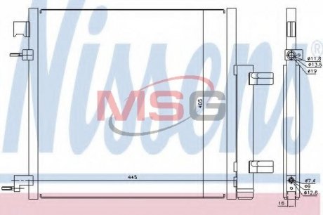 Радиатор кондиционера NISSENS 940247