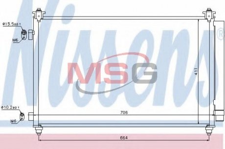 Радиатор кондиционера NISSENS 940253