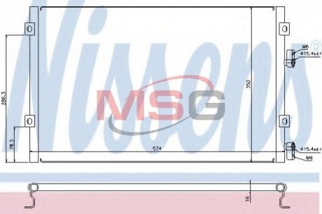 AC condenser NISSENS 940289 (фото 1)