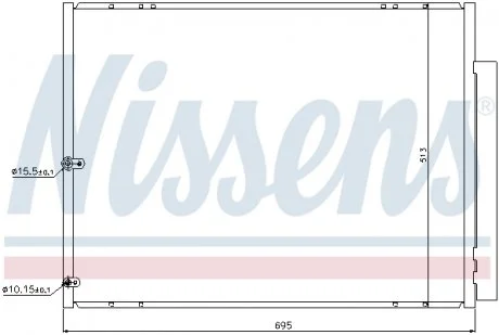 Фото радиатор кондиционера NISSENS 940297 Радиатор кондиционера NISSENS 940297