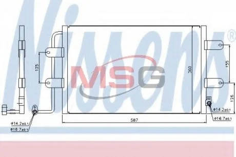 AC condenser NISSENS 940305
