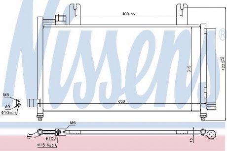 Радiатор кондицiонера NISSENS 940328