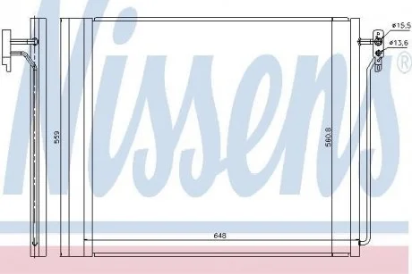 Радиатор кондиционера NISSENS 940343