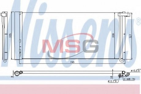 Радіатор кондиціонера NISSENS 940358