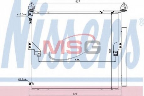 Радиатор кондиционера (с осушителем) NISSENS 940367 (фото 1)