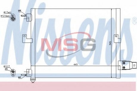 Радіатор кондиціонера NISSENS 94036