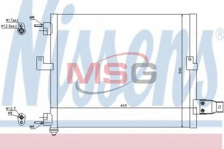 Радиатор кондиционера NISSENS 94036