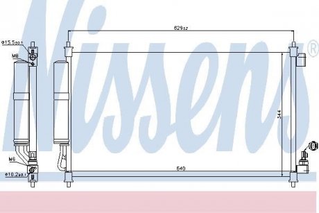 Радиатор кондиционера NISSENS 940382