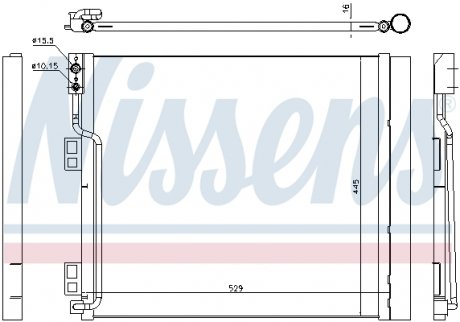 Радіатор кондиціонера NISSENS 940386