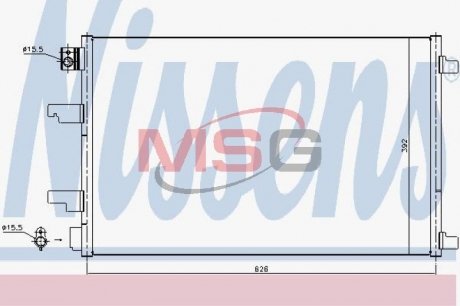 Радiатор кондицiонера NISSENS 940402