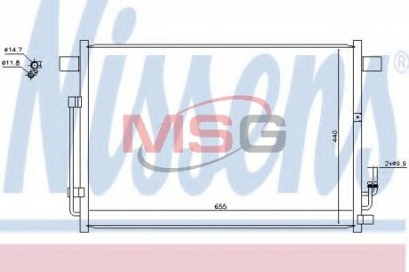 Радиатор кондиционера NISSENS 940403