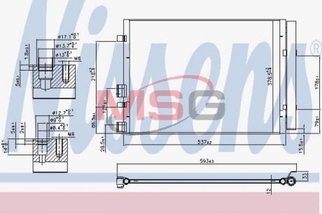 Радиатор кондиционера NISSENS 940405