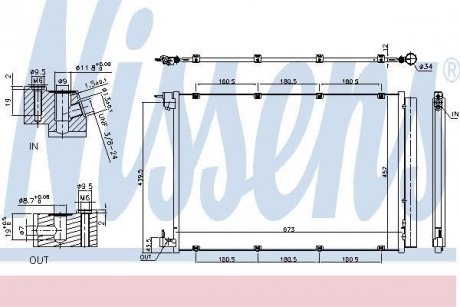 Радіатор кондиціонера First Fit NISSENS 940432