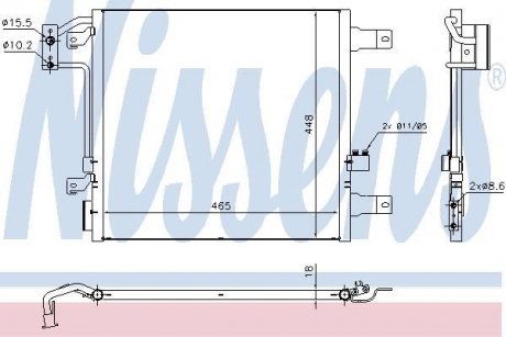 Радиатор кондиционера NISSENS 940441