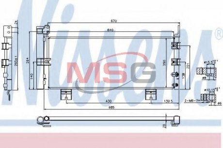 Радиатор кондиционера NISSENS 940450