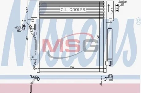 Конденсер кондиціонера NISSENS 940461