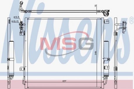 Радиатор кондиционера NISSENS 940485