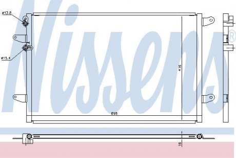 Радиатор кондиционера NISSENS 940491