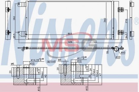 Радиатор кондиционера NISSENS 940495