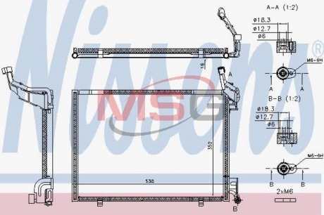 Радиатор кондиционера NISSENS 940525