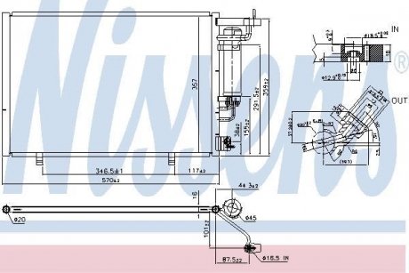 Радiатор кондицiонера NISSENS 940531