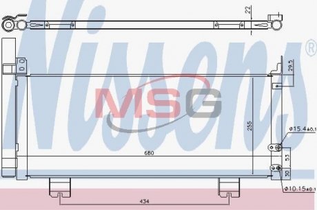 Радиатор кондиционера NISSENS 940571