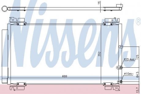 Радиатор кондиционера NISSENS 940574