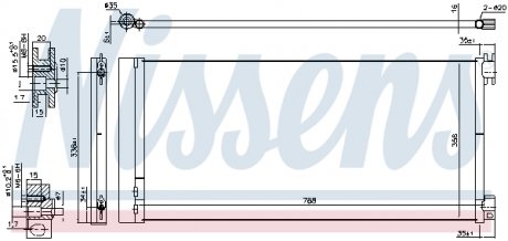 Радіатор кондиціонера NISSENS 940596