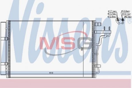 Радиатор кондиционера NISSENS 940607