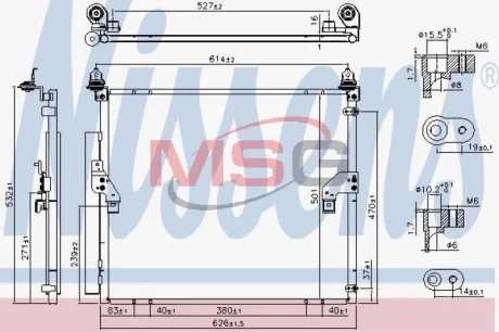 Конденсатор, кондиционер NISSENS 940617
