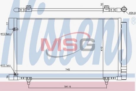 Skraplacz LEXUS RX 08- NISSENS 940671