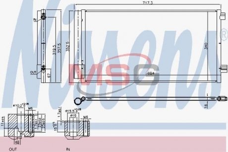 Радіатор кондиціонера NISSENS 940678