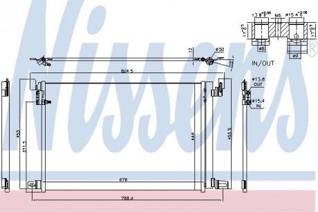 Радиатор кондиционера NISSENS 940685