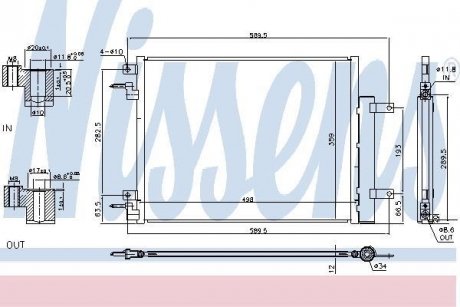 Радиатор кондиционера NISSENS 940733