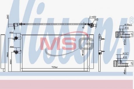 Радіатор кондиціонера First Fit NISSENS 940743