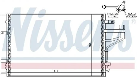 Радиатор кондиционера NISSENS 940774