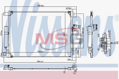 Радиатор кондиционера NISSENS 940786