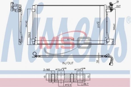 Радіатор кондиціонера NISSENS 940793