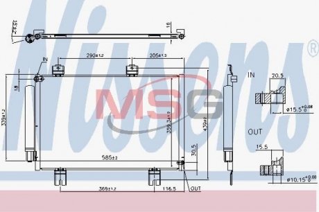 Радиатор кондиционера NISSENS 940810