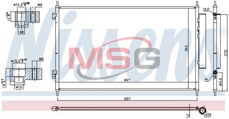 Радиатор кондиционера NISSENS 940811