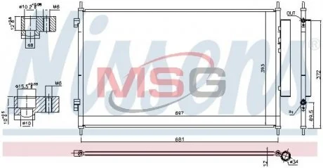 Радиатор кондиционера NISSENS 940811